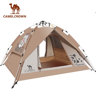 CAMEL CROWN駱駝 自動帳篷 3~4人防雨防曬露營帳篷 折叠加厚帳篷