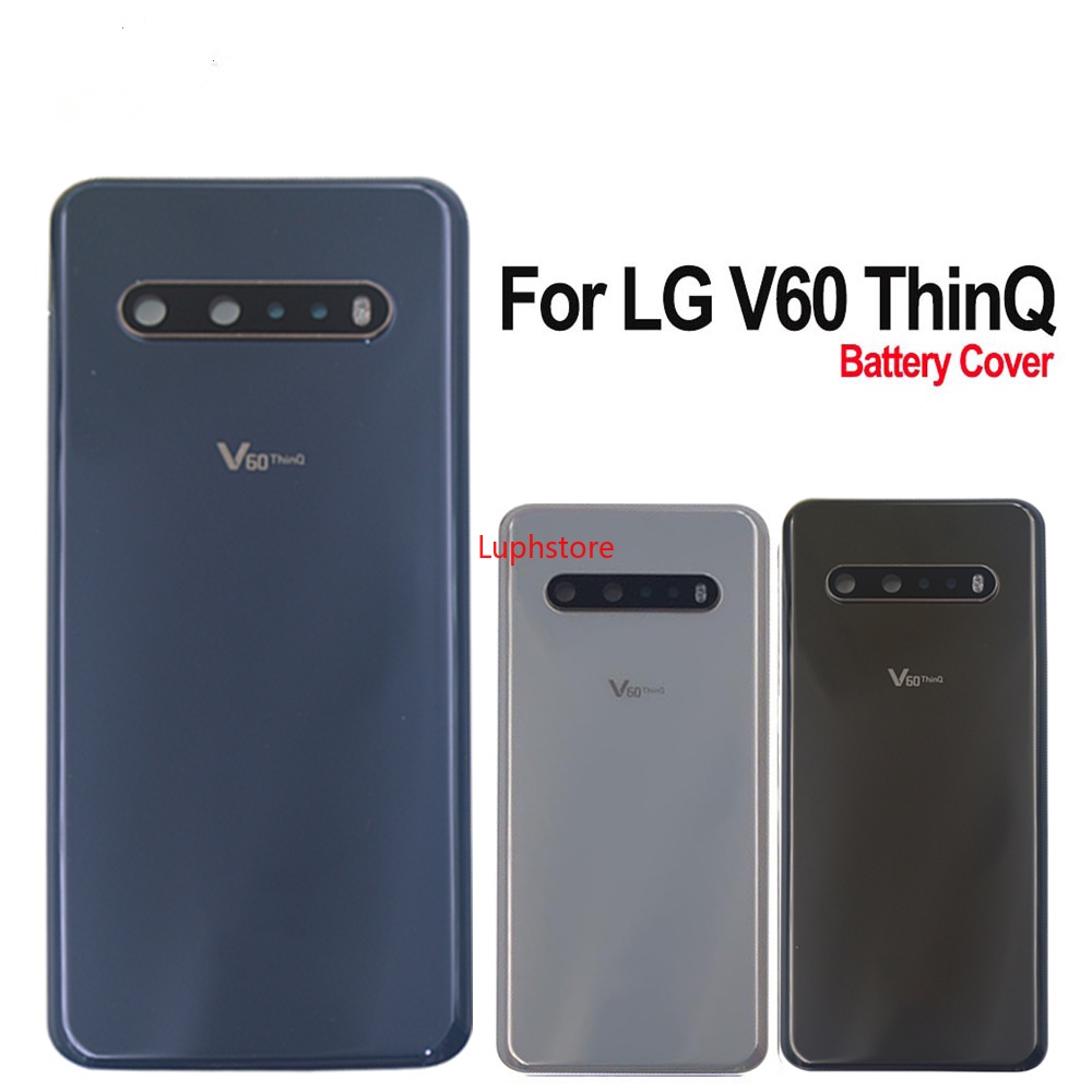 Lu- 適用於 LG V60 Thinq 電池蓋後蓋玻璃外殼後殼後殼適用於 LG V60 Thinq 後蓋電池蓋