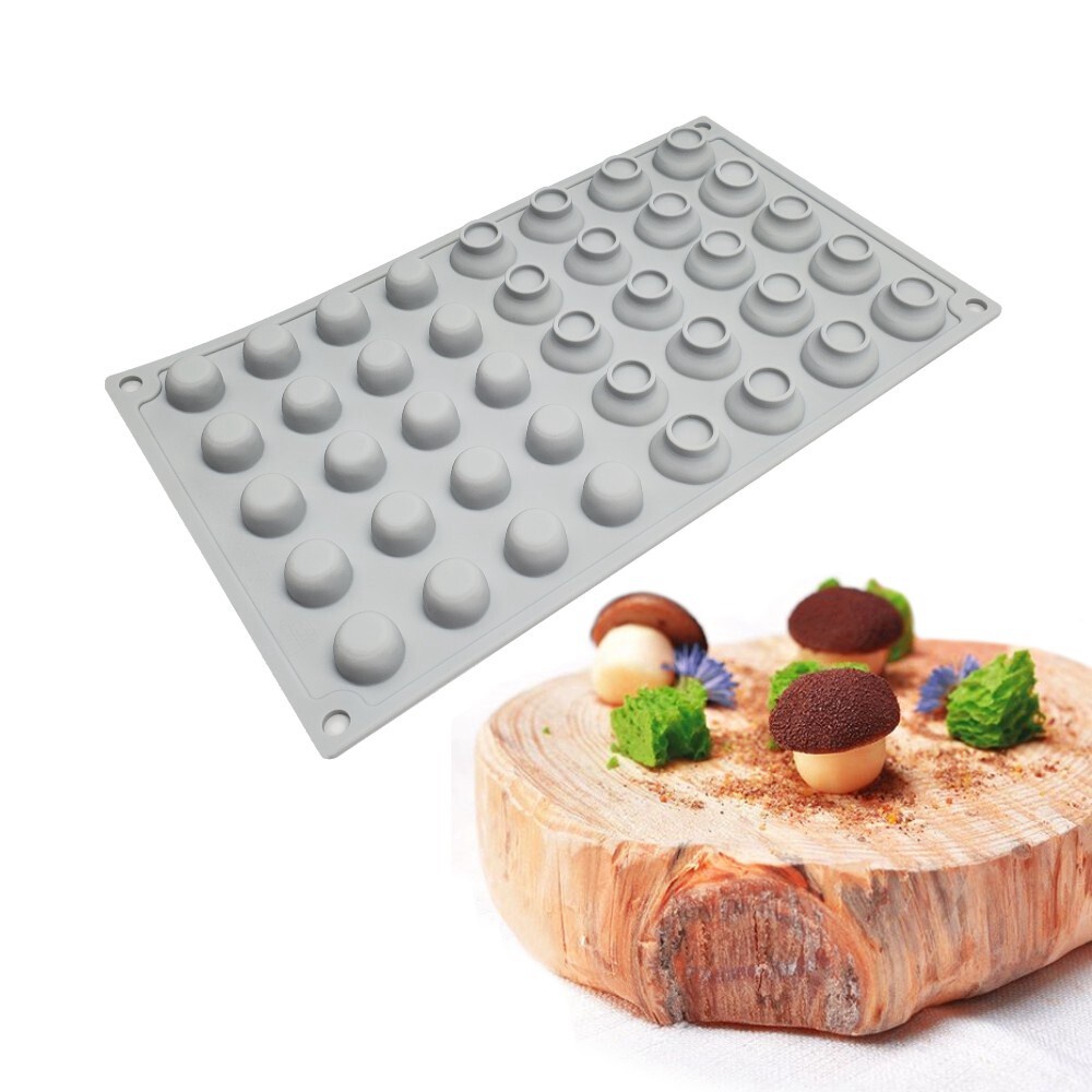 矽膠迷你蘑菇糖果模具,不粘巧克力軟糖模具