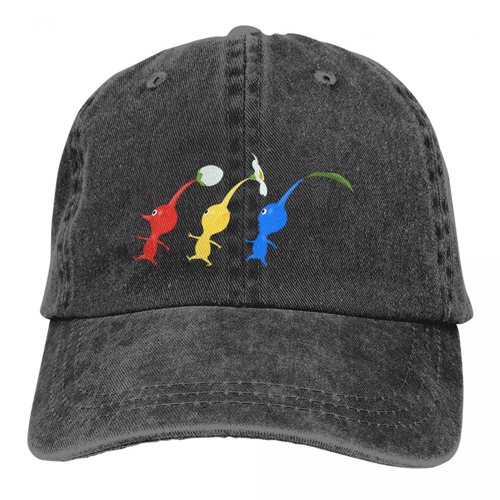 【有貨】跑步棒球帽男士帽子女士遮陽保護 Snapback Pikmin 彩色遊戲帽