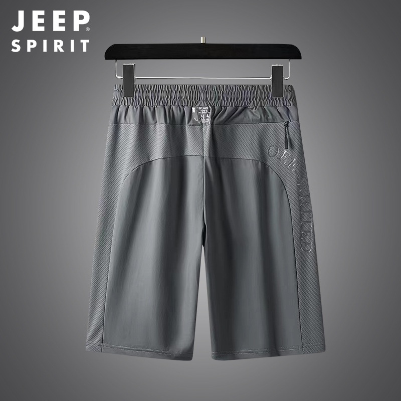 JEEP SPIRIT冰絲寬鬆短褲男士夏季薄款運動休閒潮牌外穿7229