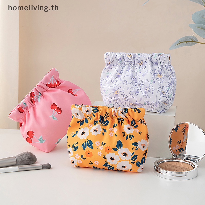 Home Ins Cosmetics 硬幣線夾袋便攜耳機卡唇部收納袋自動閉合收納袋旅行首飾袋 TH