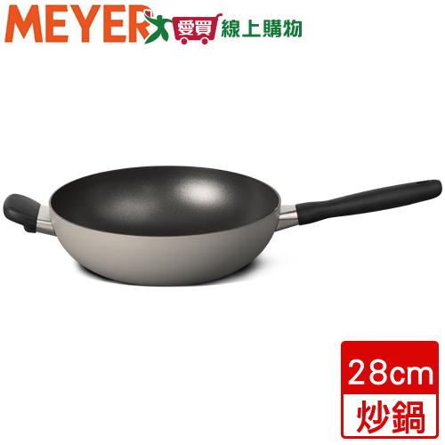 MEYER美亞 簡約灰炒鍋 鍋子 鍋具 電陶爐適用 可放烤箱-28cm【愛買】