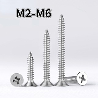 【XJK】優質SUS316不鏽鋼十字平頭螺絲 自攻螺絲 M2-M2.6-M3-M4-M5-M6