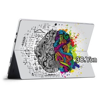 貼紙微軟surface Go 3 Surface Pro 8 7 6 5 4 3 2 X RT 2 1背部筆記本電腦3皮