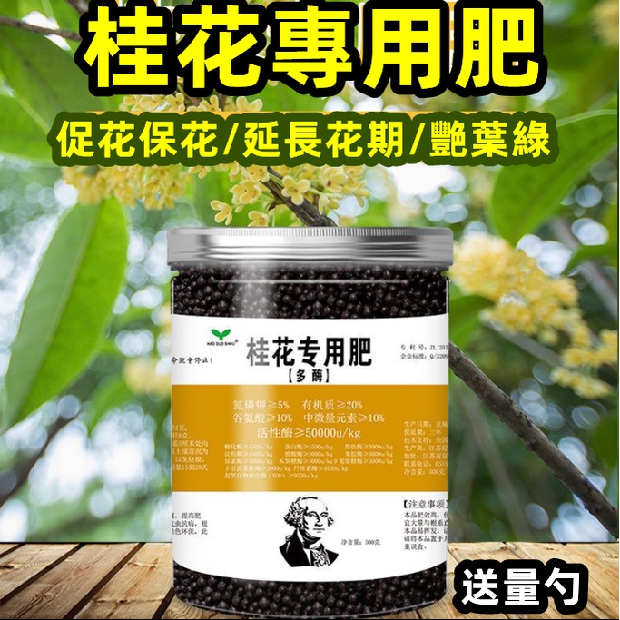 【^.^園藝師推薦】正品 桂花專用肥 500g/大罐裝 桂花樹花肥 開花樹 專用肥 桂花樹 肥料四季氮磷鉀複合肥