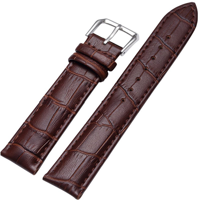 [新品] KINYUED金悅達原裝真皮錶帶 時尚大氣舒適針釦皮帶不鏽鋼實心鋼帶 F7LO