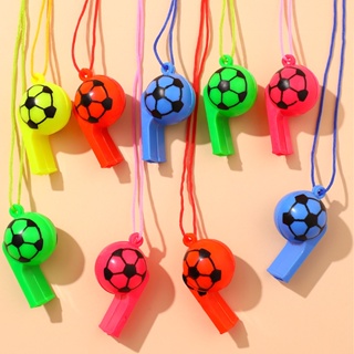 彩色足球口哨 塑膠喇叭 演唱會運動會助威道具 裁判哨子 兒童玩具 YL156