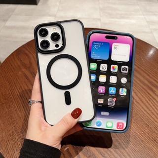 蘋果手機殼✨14ProMax磁吸充電iPhone鏡頭保護套 防摔 軟膠12Pro透明xr新款max高級感Pro硅膠