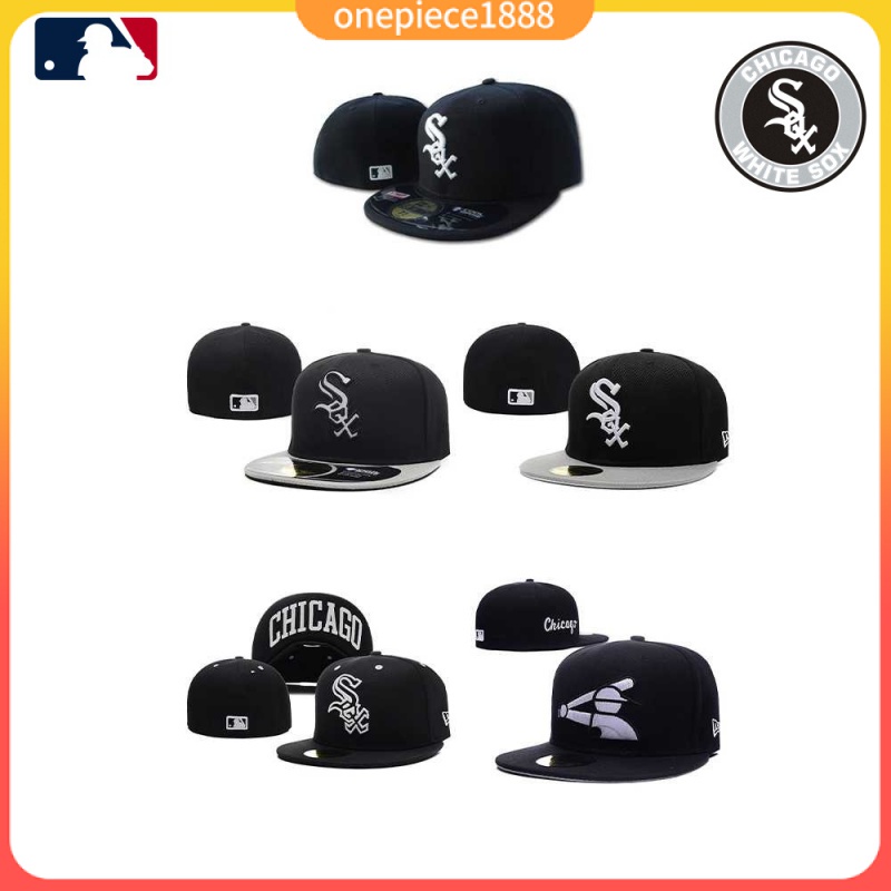 現貨 全封帽 芝加哥白襪隊 Chicago White Sox 黑 MLB 棒球帽 休閒帽 刺繡 嘻哈帽 時尚潮帽