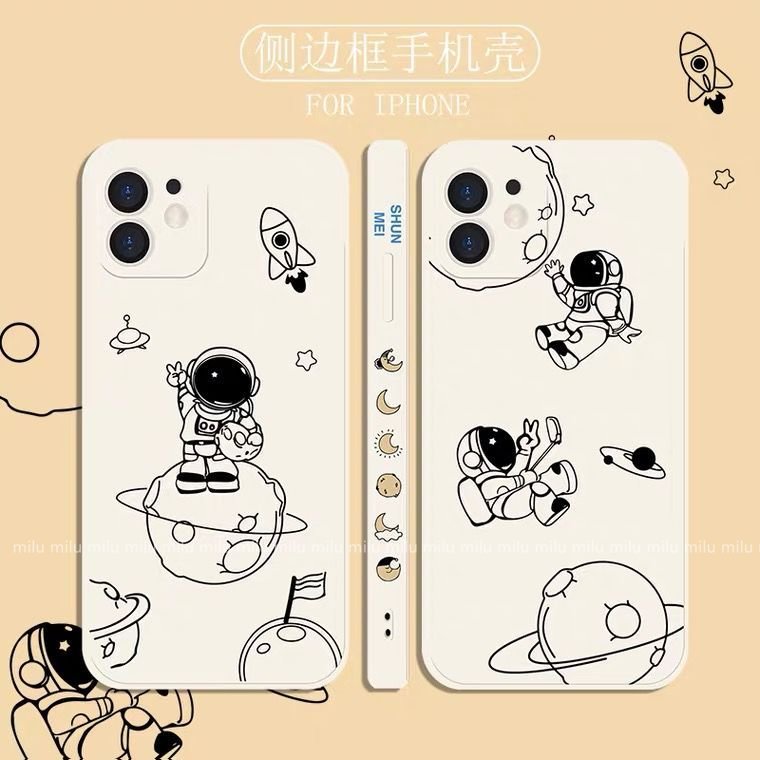 簡約宇航員卡通殼OPPO R9s Plus手機殼OPPO R9s R9 Plus R17 A3保護殼防摔殼矽膠殼男女學生