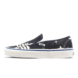 vans slip-on 48 deck dx 熱帶花卉 深藍 懶人鞋 安納海姆 男女鞋 acs vn0005upnvy