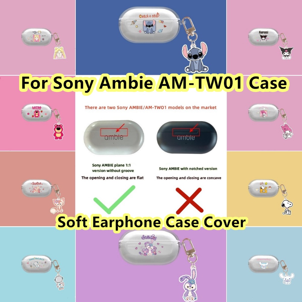現貨! 適用於索尼 Ambie AM-TW01 手機殼動漫卡通造型適用於索尼 Ambie AM-TW01 外殼軟耳機外殼