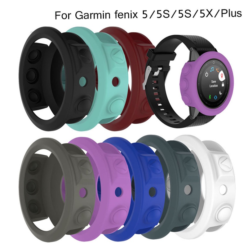 佳明Garmin fenix 5/5s/5X手錶保護殼矽膠保護套Fenix 5x 5s 5 Plus智能手錶保護軟殼