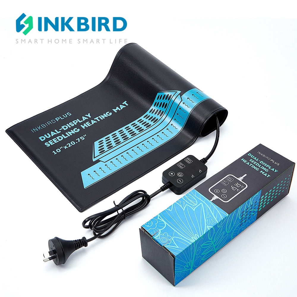 Inkbird 30W 可調溫爬行動物加熱墊加熱墊育苗帶溫度控制器恆溫器用於繁殖種子寵物種植孵化器
