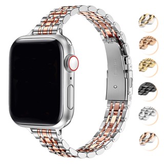 不銹鋼錶帶金屬手鍊相容 Apple Watch 10 46mm 42mm Ultra 49/45/44/42/41/40