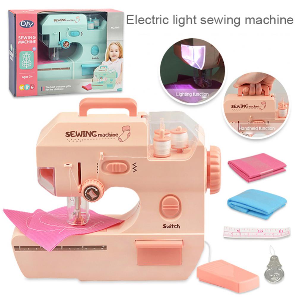 電動縫紉機小家電玩具兒童假裝玩家務diy裁縫玩具兒童益智遊戲