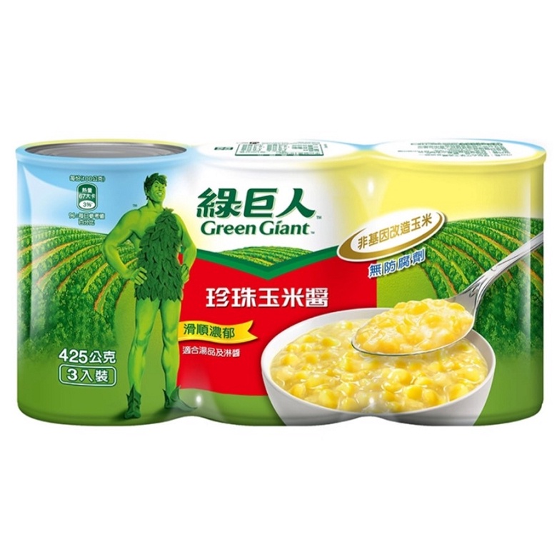 綠巨人 珍珠玉米醬(425gX3罐/ 組)[大買家]