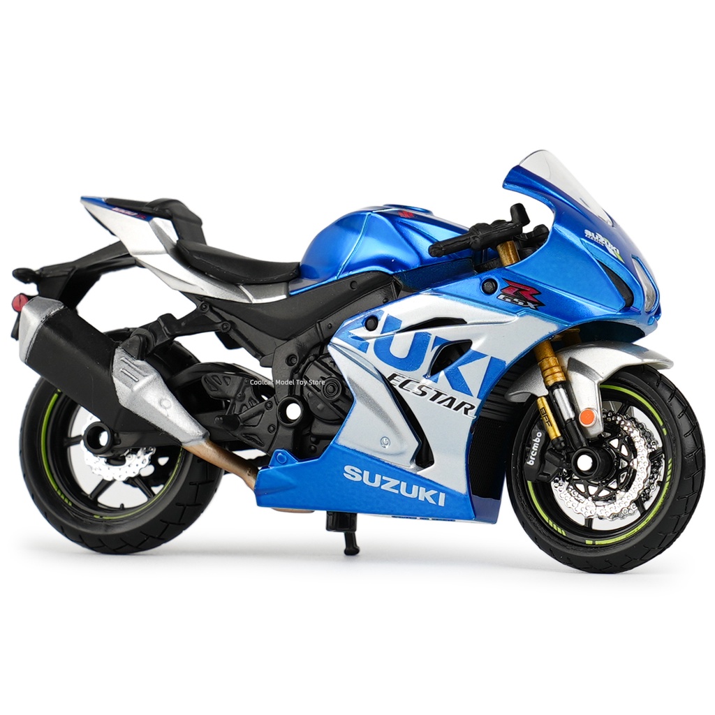 Bburago 1:18 2021 Suzuki GSX-R1000 R 靜態壓鑄車輛收藏摩托車模型玩具