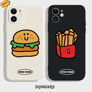 薯條漢堡創意可愛iPhone13蘋果14pro新款情侶手機殼全包鏡頭矽膠軟殼iphone 6 6S 11 7 8 Se