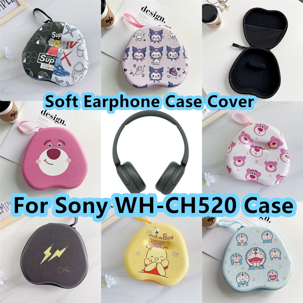 現貨! 適用於索尼 WH-CH520 耳機套耐磨防污適用於索尼 WH CH520 耳機耳墊收納包外殼盒