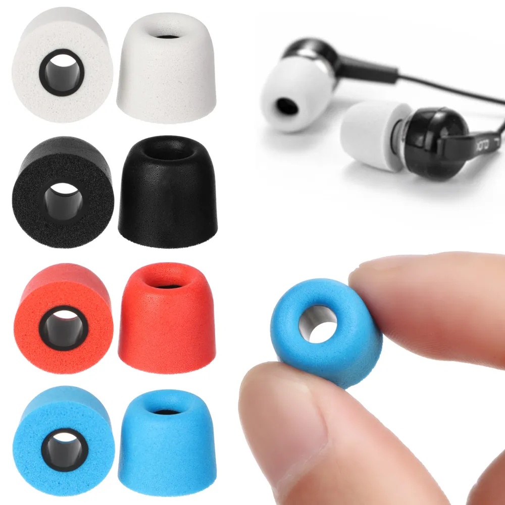 4.5mm內徑隔音耳塞軟記憶海綿耳塞耳罩耳機耳機耳塞套入耳式耳機配件降噪替換耳塞
