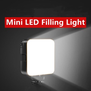 便攜式可調光燈相機補光燈夜間攝影補光燈 ABS 燈小型 6500K LED 用於攝影直播影片照明迷你影片燈創意