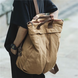 慵懶風帆布藝文後背包韓版時尚大學生書包大容量休閒旅行背包