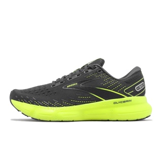 Brooks 慢跑鞋 Glycerin 20 甘油系列 黑 螢光黃 氮氣中底 女鞋 緩衝 ACS 1203691B012