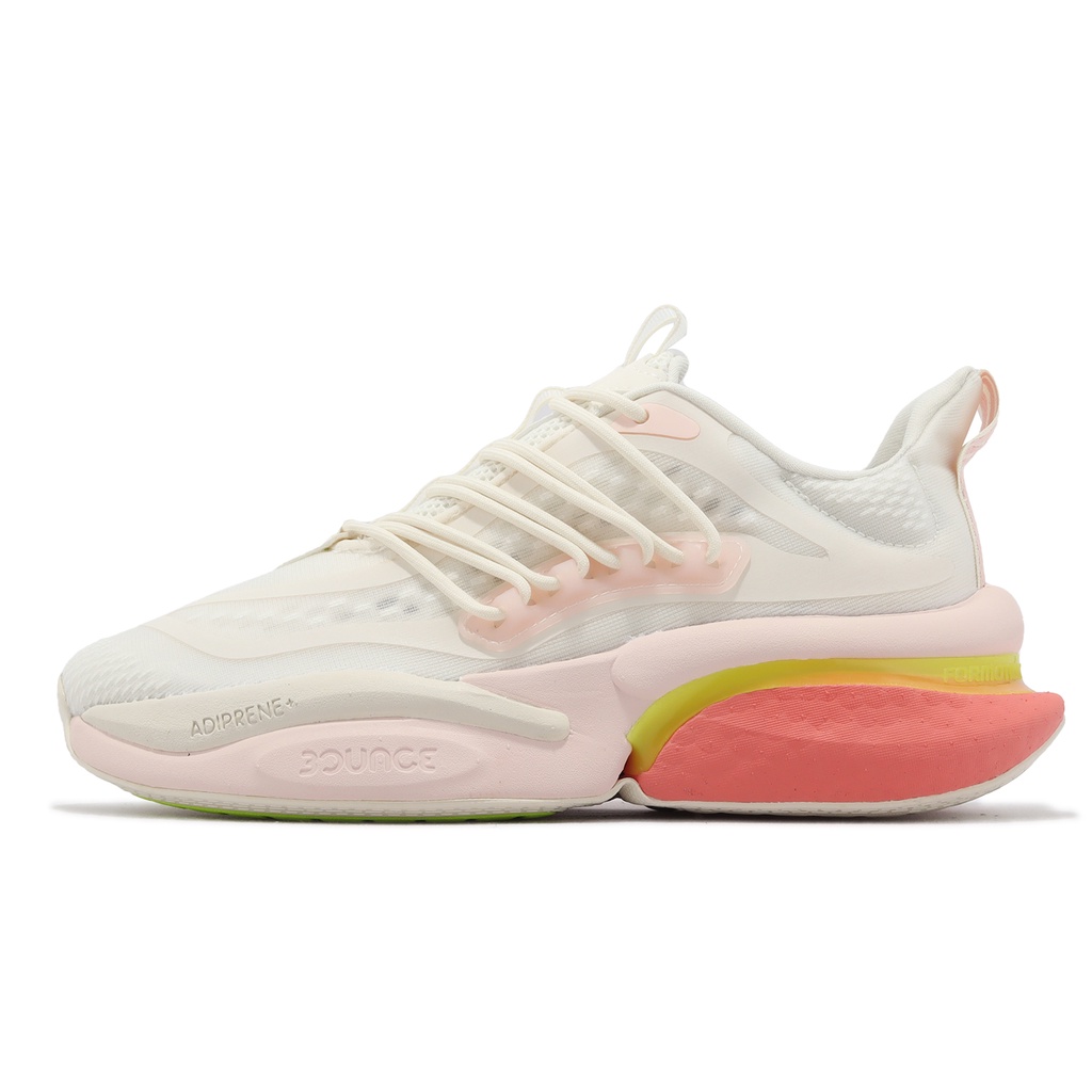 adidas 慢跑鞋 AlphaBoost V1 米白 粉 女鞋 BOUNCE 愛迪達 運動鞋 【ACS】 IE9730