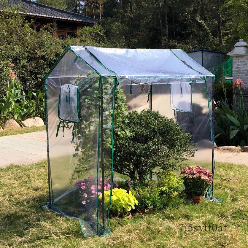 家用溫室 小花棚 花卉暖房 防凍保溫暖棚 冬季陽台庭院花園花架 遮雨棚