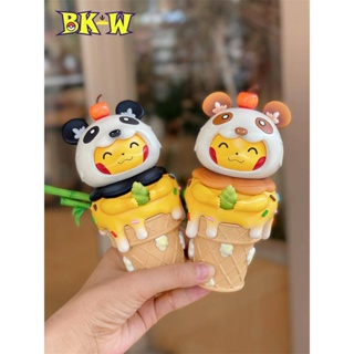 【心動GK】預訂 寶可夢 BKW 熊貓變裝皮卡丘雪糕 套組 限定GK 雕像手辦擺件