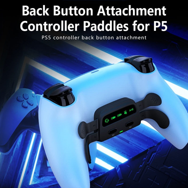 適用於 PS5 可編程返回按鈕附件控制器撥片 4 鍵映射渦輪速度可調一鍵式組合適合