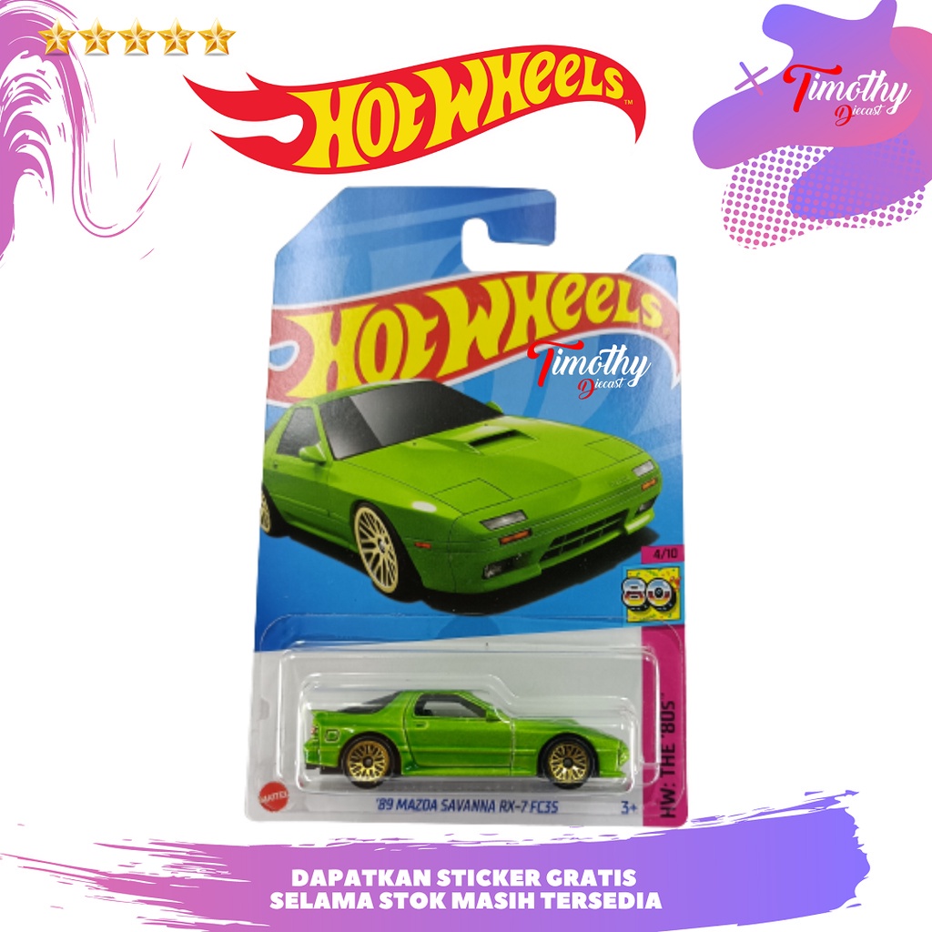 HOT WHEELS MAZDA Hijau 風火輪 89 馬自達薩凡納 RX7 FC35 綠色 HW 80S