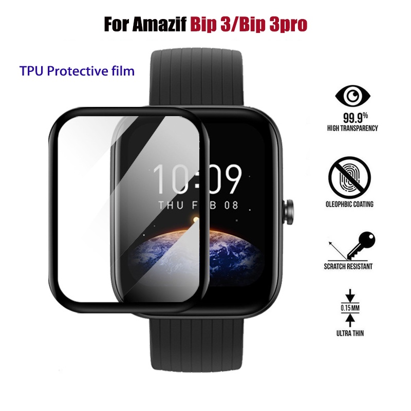 適用於華米 Amazfit Bip 3 Pro 智能手錶的 2D 屏幕保護膜專業防刮防污