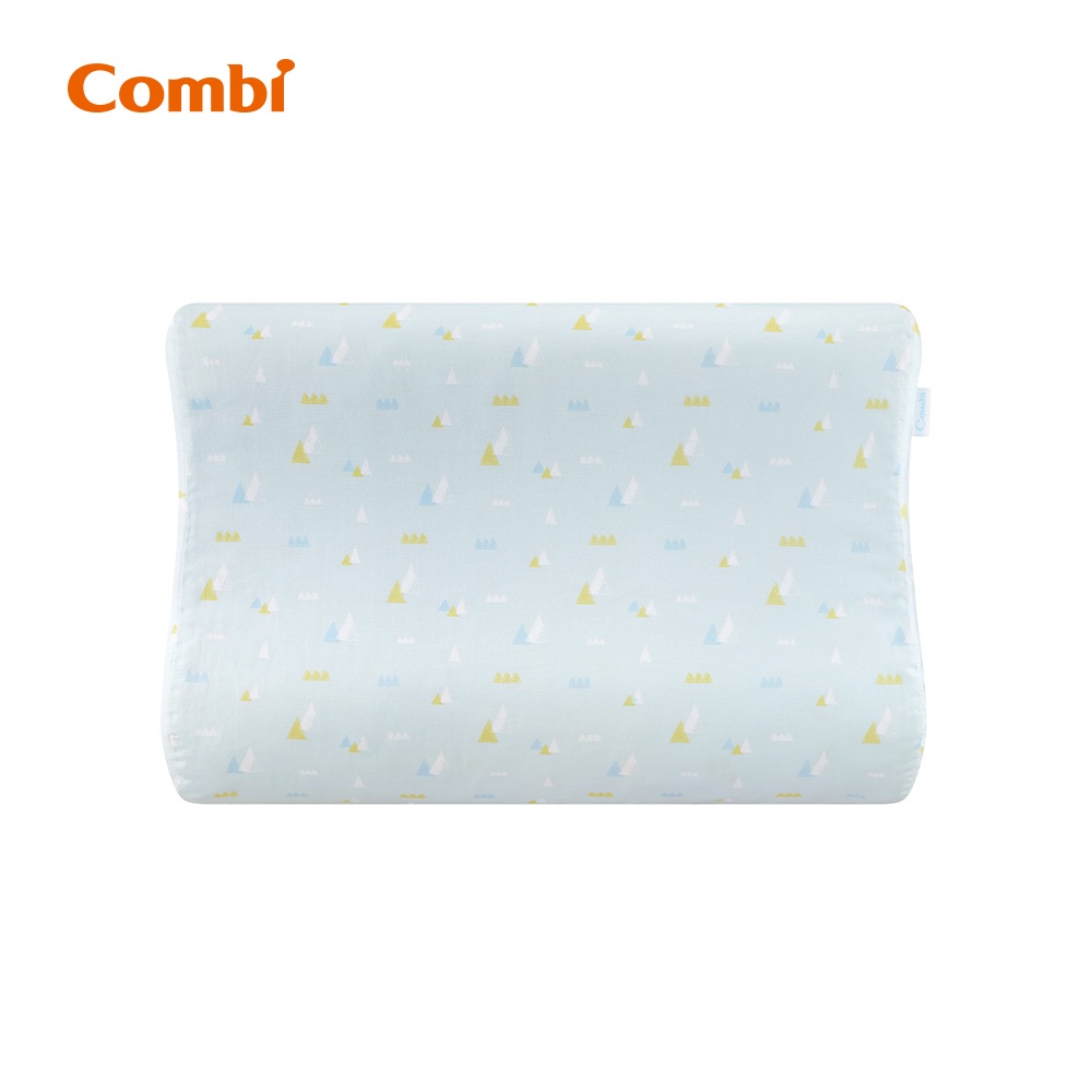 【Combi】Airpro水洗空氣幼童枕（小山藍）