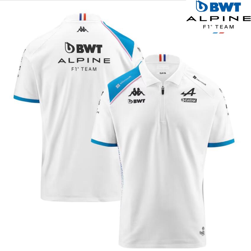 2023 最新 F1 賽車球衣 + BWT Alpine F1 Racing 2023 Team Polo 衫 + 中性