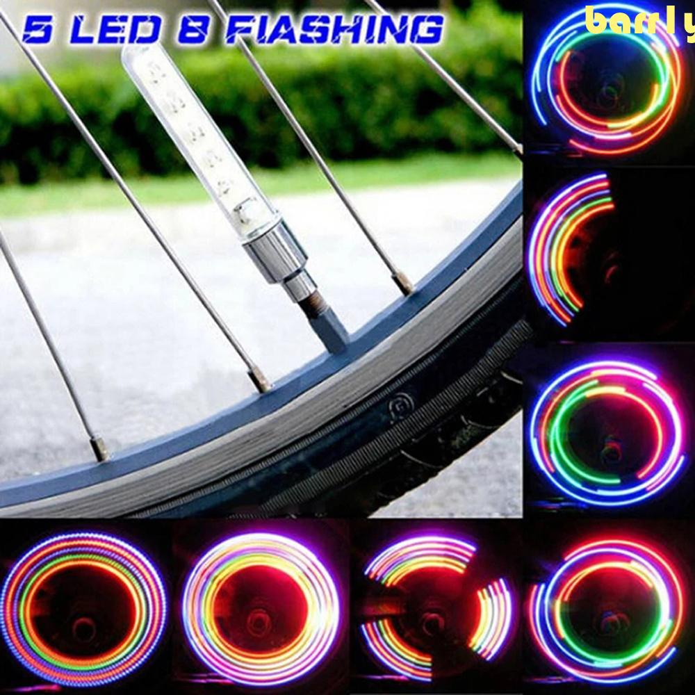 BARR1Y輪胎閃光燈自行車燈豐富多彩的自行車零件機車LED燈警示燈自行車裝潢燈
