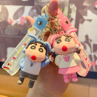 【新款】創意蠟筆小新變裝立體鑰匙扣 卡通鑰匙圈吊飾 女生可愛包包吊飾 個性矽汽車鑰匙扣 時尚揹包掛飾 軟膠吊飾 情侶公仔