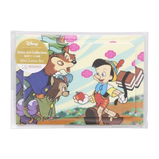 日本 sun-star Disney Retro Art Collection迷你信封信紙組/ 木偶奇遇記 eslite誠品