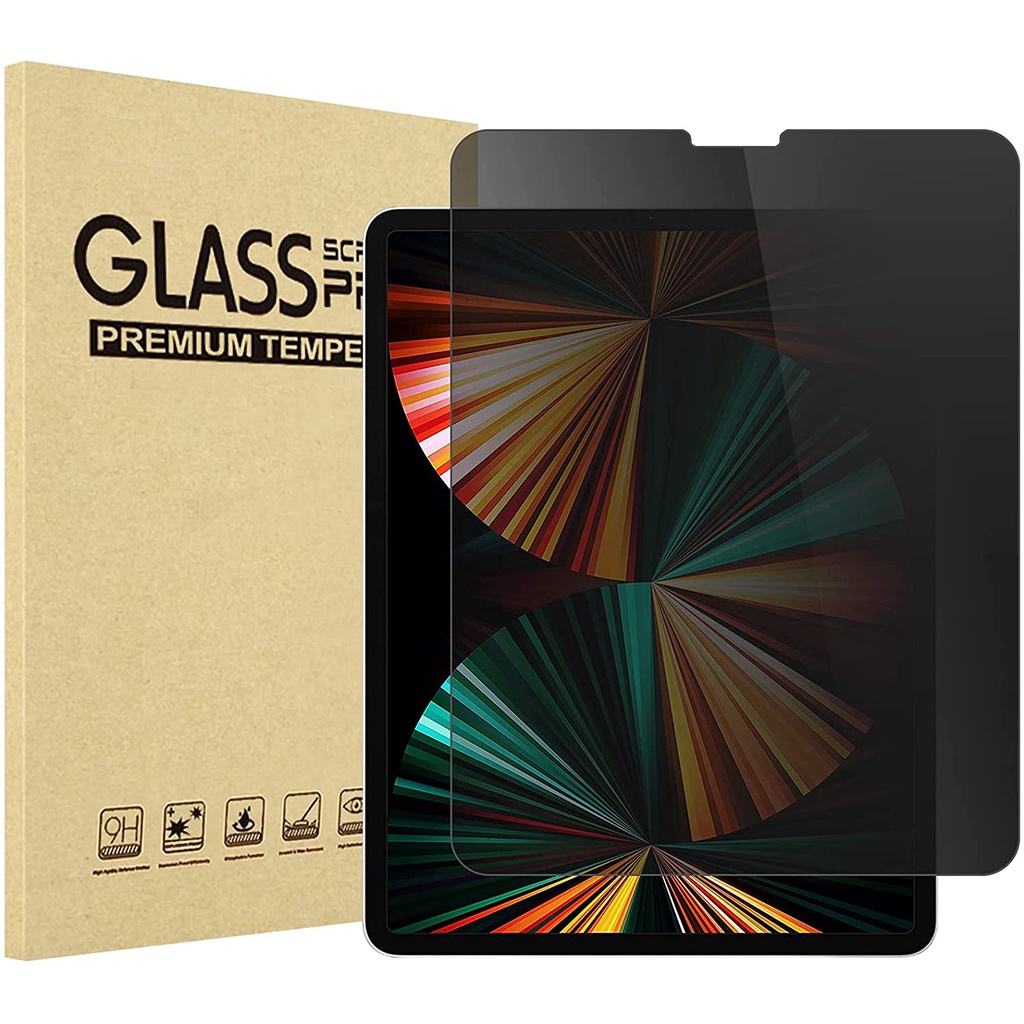 iPad防窺玻璃貼 防偷保護貼適用iPad Pro 12.9吋 2022 2021 2020 2018 2017玻璃膜