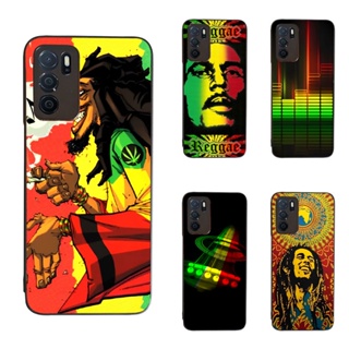 適用於 OPPO A16 Bob Marley & Rasta Reggae One Love 手機殼保護套黑色
