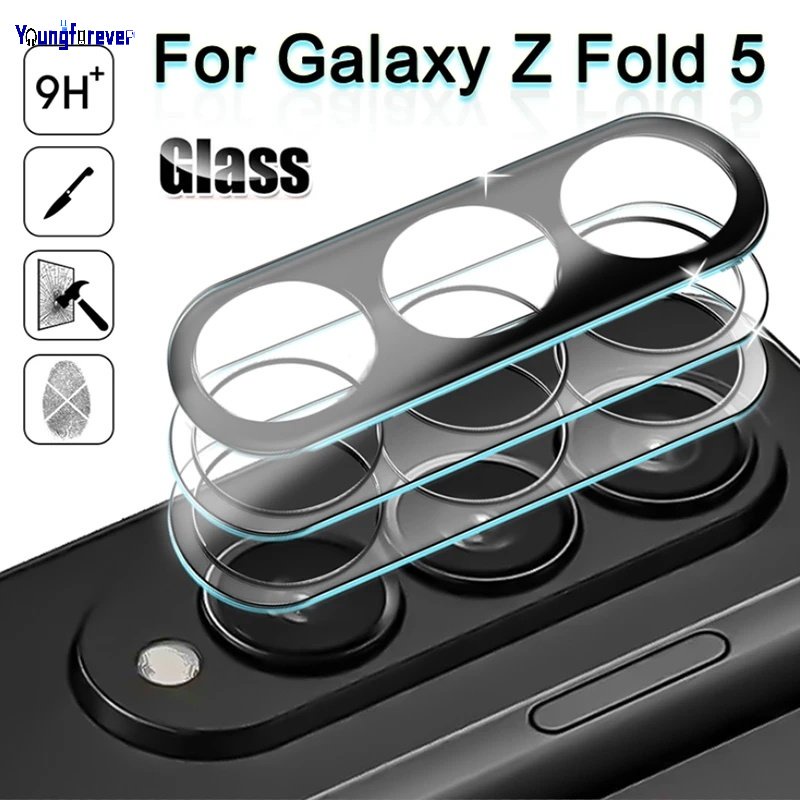 SAMSUNG 適用於三星 Galaxy Z Fold 5 新款創新透明手機鏡頭保護膜防磨損安全高清薄鋼化玻璃相機鏡頭膜