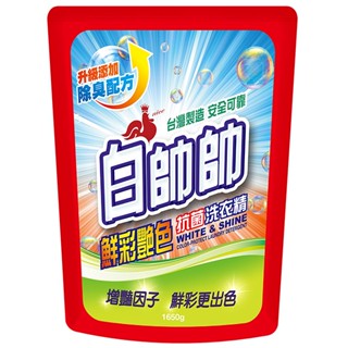 白帥帥鮮彩豔色洗衣精補充包1650g