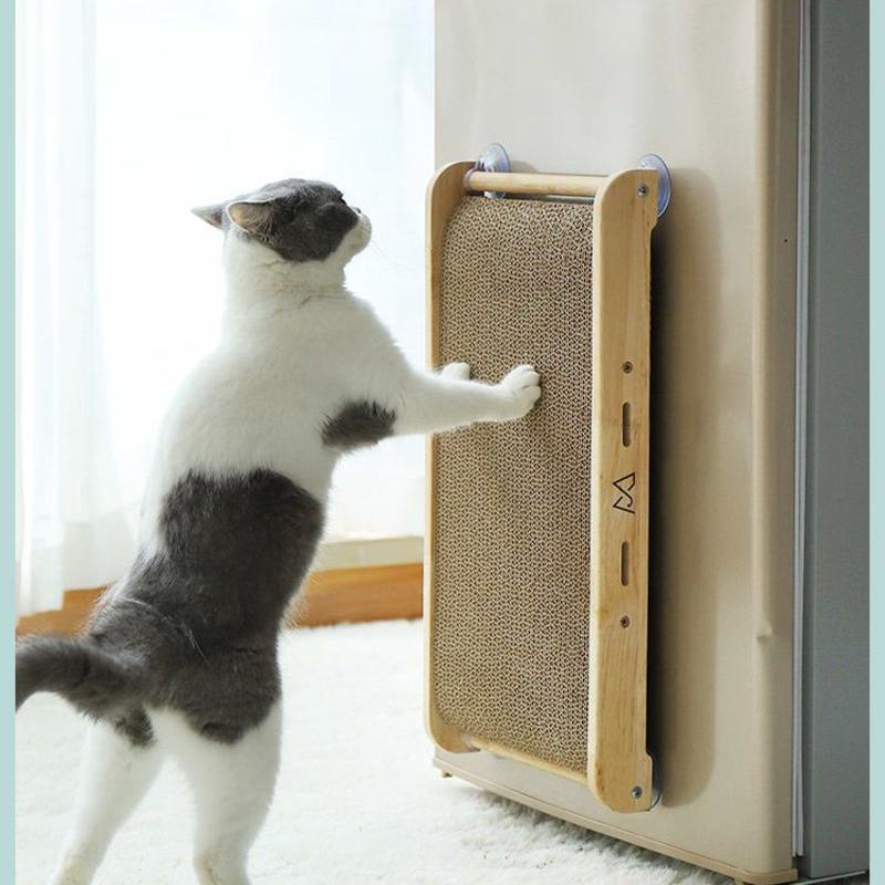 猫玩具 貓爪板磨爪器 耐磨貓咪用品 不掉屑防貓抓 貓抓板直立式 沙發保護大號