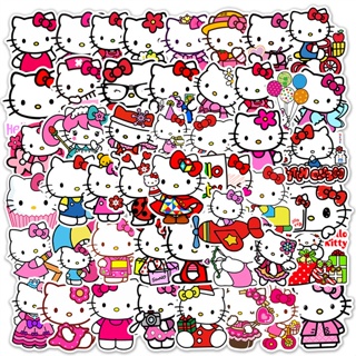 ❉ Hello Kitty 系列 09 貼紙 ❉ 50 件/套 DIY 時尚貼花塗鴉貼紙