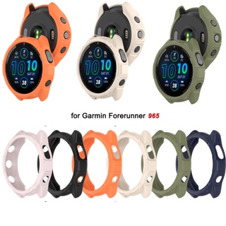 Garmin Forerunner 965 超薄手錶屏幕保護膜的軟 TPU 保護套