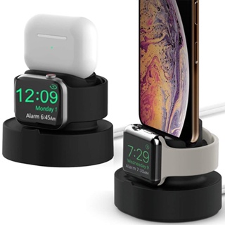 3 合 1 手機手錶耳機矽膠充電支架適用於 Apple IWatch 手錶支架充電器底座