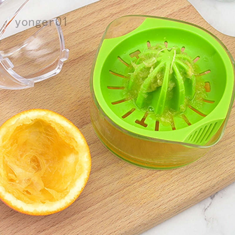 Yonger 多功能手動榨汁器 家用檸檬壓汁器 塑膠榨汁杯 水果壓榨器