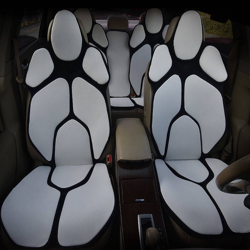 前衛設計 汽車坐墊蘭博基尼改裝 16色個性拼裝車墊 四季通用網布座墊 車用座椅套  車用座墊 汽車內飾用品
